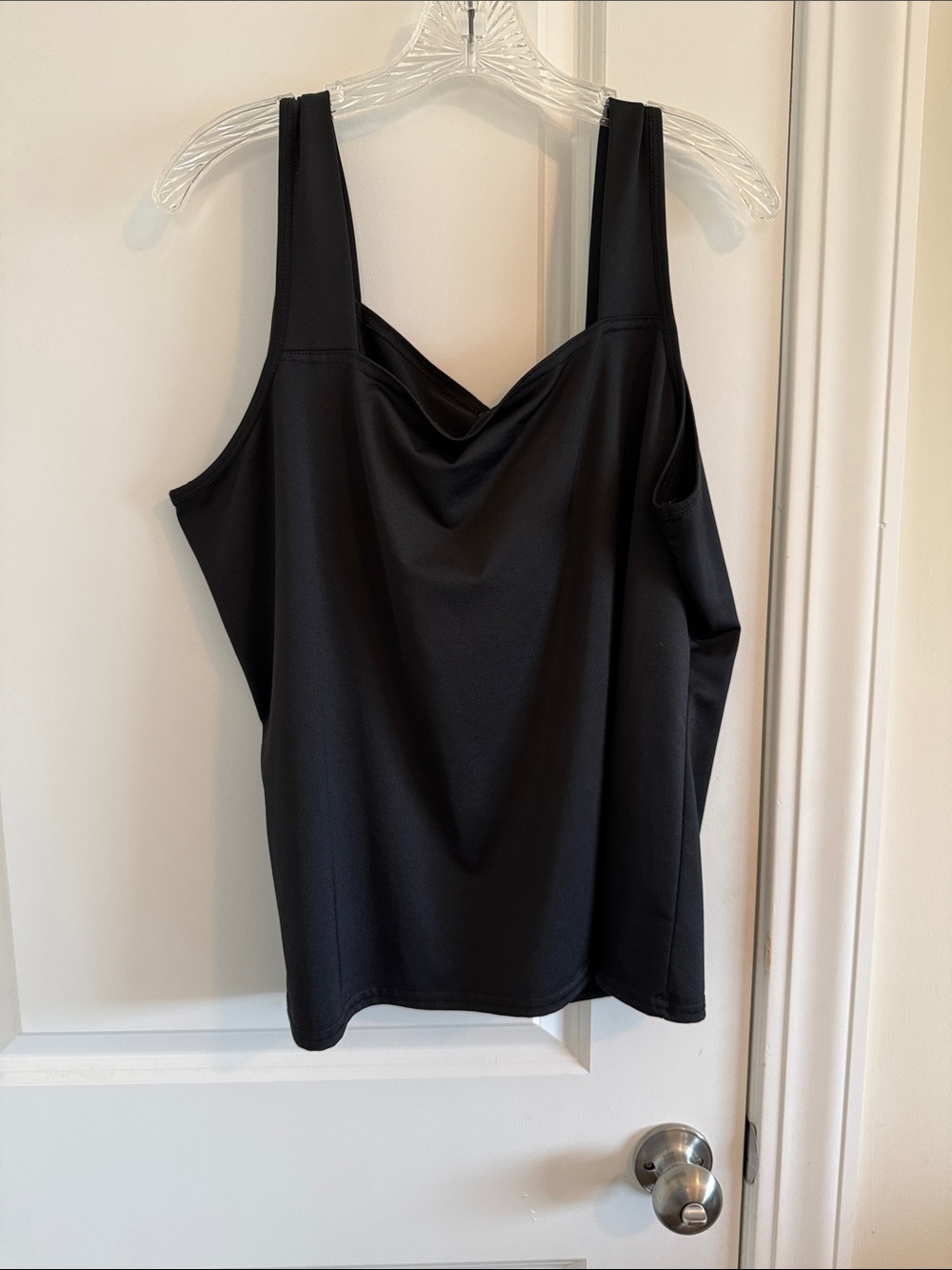 new directions Black Cowl Neck Camisole Tank